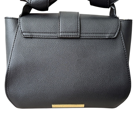 NWOT Gianni Bini Evanna Black Satchel Purse Handle/Shoulder Strap Rhinestone - Picture 4 of 10